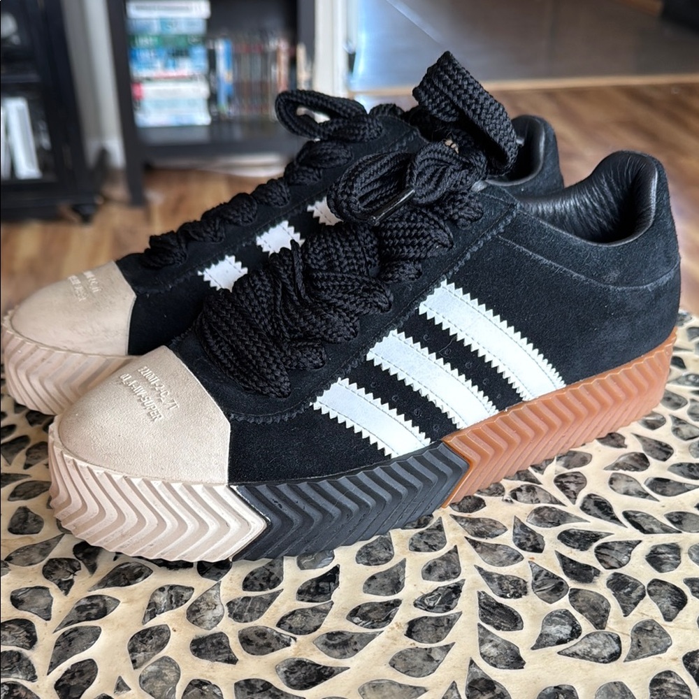 Adidas x Alexander Wang Skate Super Black and Tan Sneakers Size 8 Men’s